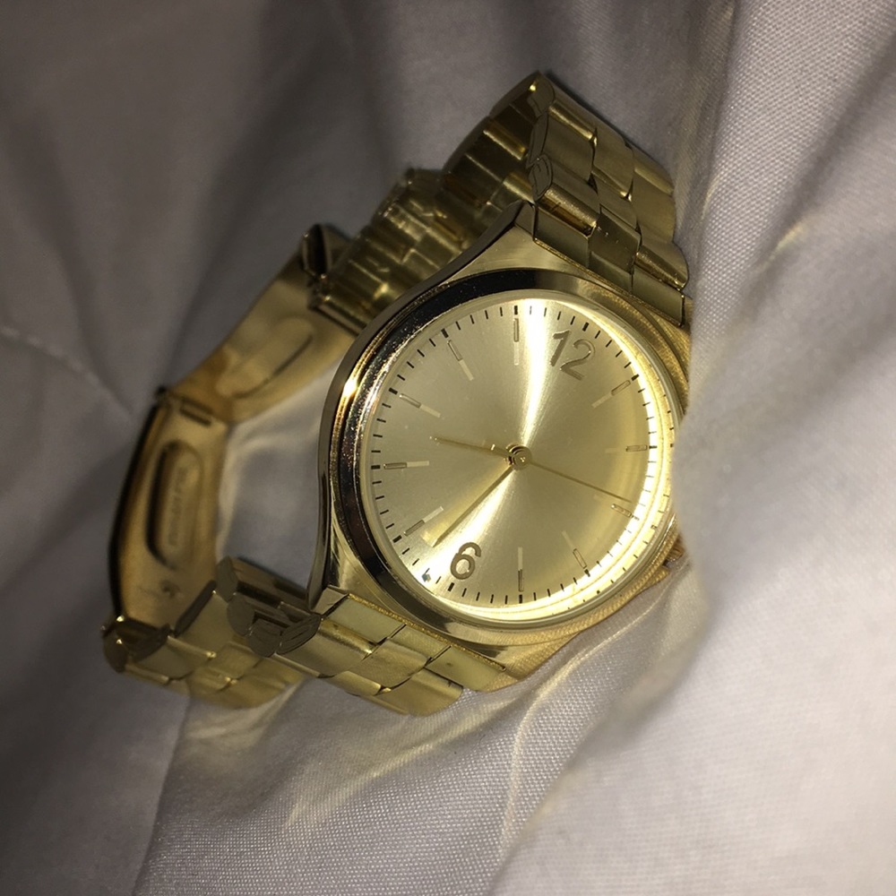 Gold plated watch